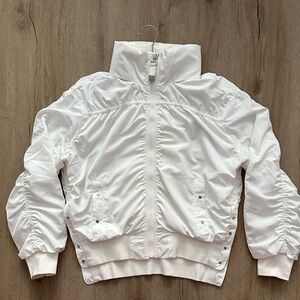 Athleta White Bomber Jacket